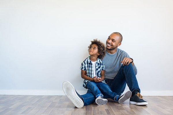 Father playing with his son